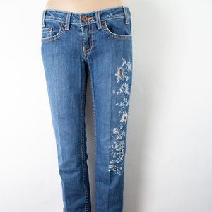 DOV by Denim Of Virtue Straight 27 (29 X 33) Women's Denim Jeans Medium Wash